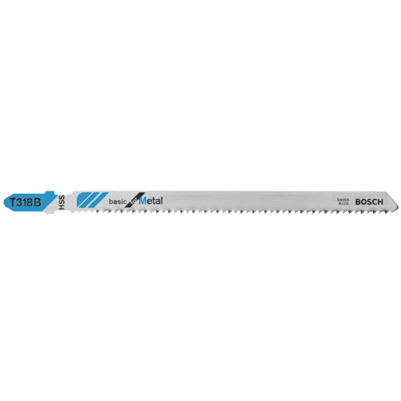 Bosch 100 pc. 5-1/4 In. 14 TPI Basic for Metal T-Shank Jig Saw Blades - T318B100